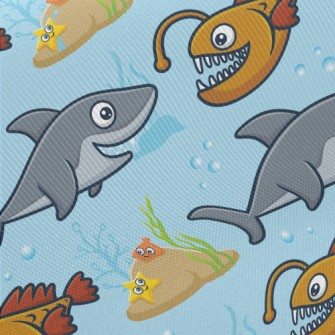 Shark Fang Lantern Fish Midweight Cotton Poplin