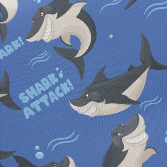 Fierce Evil Shark Midweight Cotton Poplin