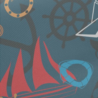 Compass Anchor Midweight Cotton Poplin
