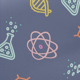 Scientific Research Symbol Midweight Cotton Poplin
