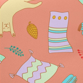 Lazy Cat Stretching Midweight Cotton Poplin