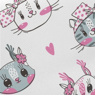 Little Butterfly Festival Cat Midweight Cotton Poplin