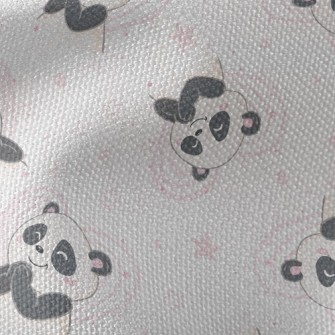 Excited Praying Panda Waterproof Canvas