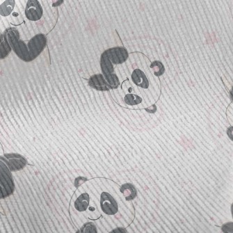 Excited Praying Panda Standard Corduroy