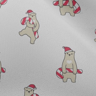 Brown Bear Holding Christmas C Chiffon