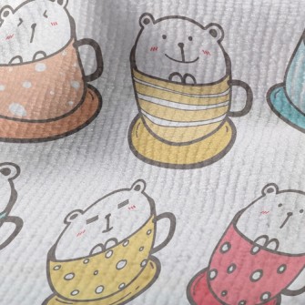 Colorful Cup Big White Bear Terry