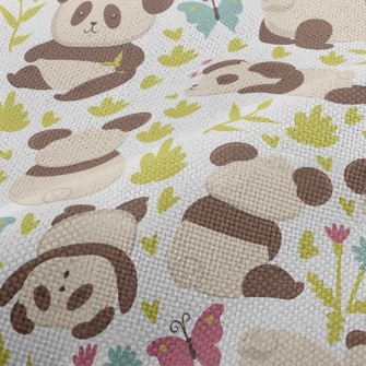 Tumbling And Playing Panda Performance Linen