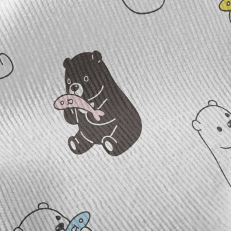 Enjoy Fish And Tricolor Bears Standard Corduroy
