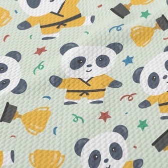 Panda Judo Champion Birdseye Piqué