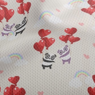 Love Balloon Little Bear Athletic Mesh Flat Back