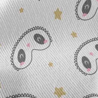 Panda Eye Shape Eye Mask Standard Corduroy