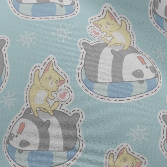 Swimming Ring Panda Kitten Pla Chiffon