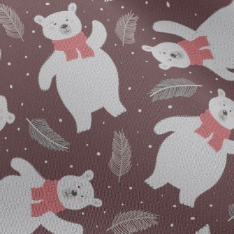 Warm Scarf Polar Bear Chiffon