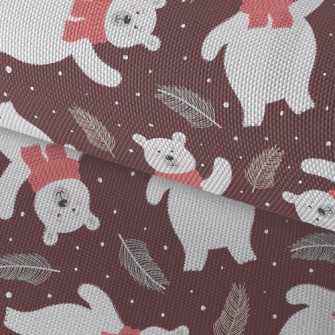 Warm Scarf Polar Bear Waterproof Oxford