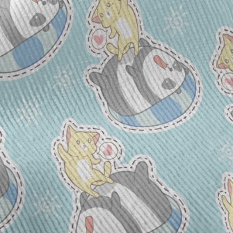 Swimming Ring Panda Kitten Pla Standard Corduroy