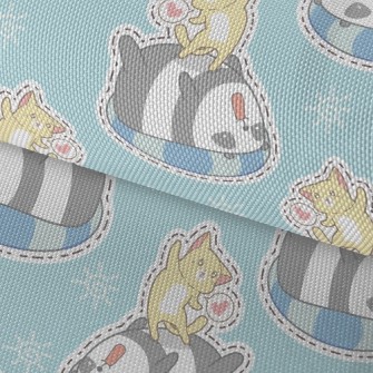 Swimming Ring Panda Kitten Pla Waterproof Oxford