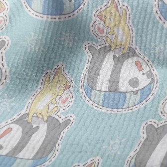 Swimming Ring Panda Kitten Pla Terry