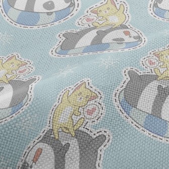 Swimming Ring Panda Kitten Pla Performance Linen