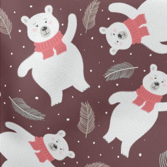 Warm Scarf Polar Bear Stretch Ponte
