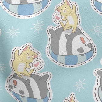 Swimming Ring Panda Kitten Pla Stretch Ponte