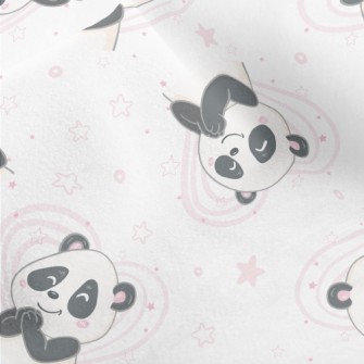 Excited Praying Panda Micro Fleece