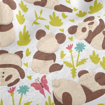 Tumbling And Playing Panda Minky