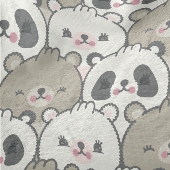 Shy Cute Bear With Big Face Minky