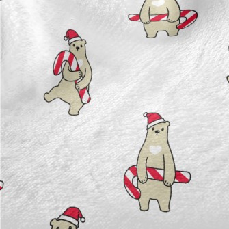 Brown Bear Holding Christmas C Minky