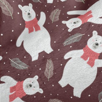 Warm Scarf Polar Bear Minky