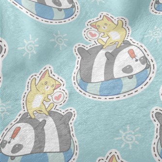 Swimming Ring Panda Kitten Pla Minky