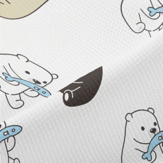 Enjoy Fish And Tricolor Bears Piqué