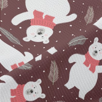 Warm Scarf Polar Bear Piqué