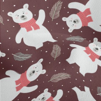 Warm Scarf Polar Bear Lightweight Performance Linen