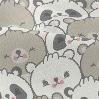 Shy Cute Bear With Big Face Modern Jersey