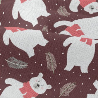 Warm Scarf Polar Bear Modern Jersey