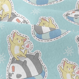 Swimming Ring Panda Kitten Pla Modern Jersey