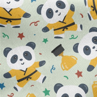 Panda Judo Champion Jersey Backed Fleece