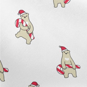 Brown Bear Holding Christmas C Pongee