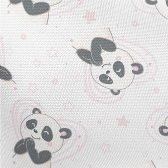 Excited Praying Panda Pongee