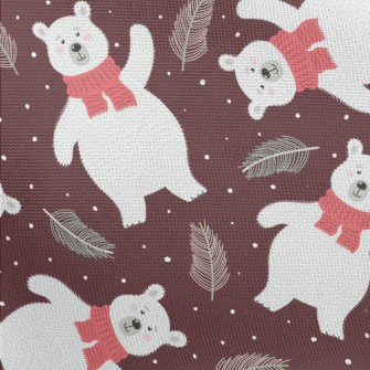 Warm Scarf Polar Bear Pongee