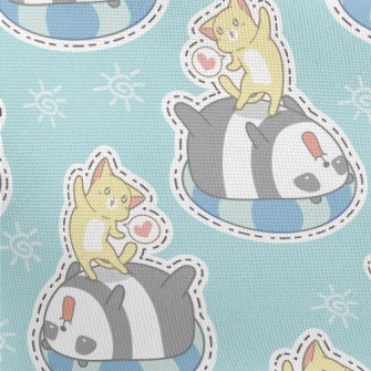 Swimming Ring Panda Kitten Pla Pongee