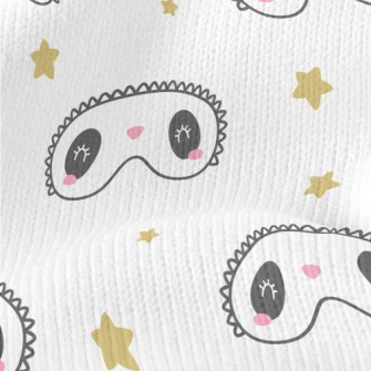 Panda Eye Shape Eye Mask Stretch Jersey
