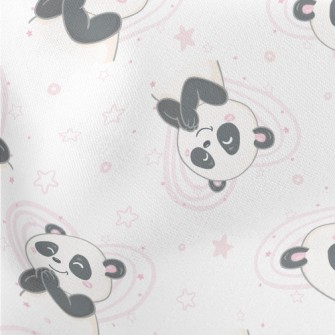 Excited Praying Panda Lightweight Cotton Poplin