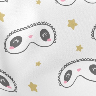 Panda Eye Shape Eye Mask Lightweight Cotton Poplin