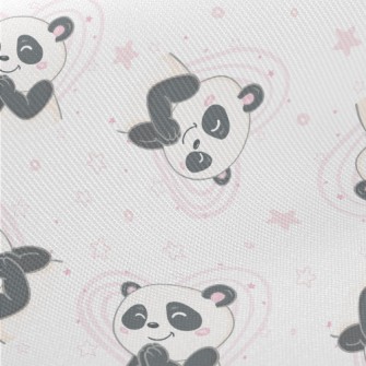 Excited Praying Panda Midweight Cotton Poplin