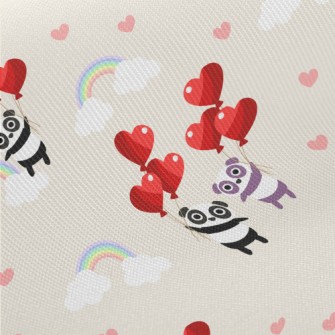 Love Balloon Little Bear Midweight Cotton Poplin