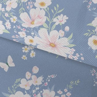 Pink Retro Flowers Waterproof Oxford