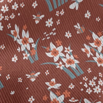 Bright Daffodils Standard Corduroy