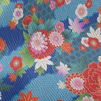 Bright Japanese Flowers Standard Corduroy