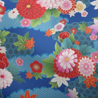 Bright Japanese Flowers Dobby